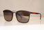PRADA Mens Polarized Designer Sunglasses Grey Square SPS 03S UBO-5KO 18392