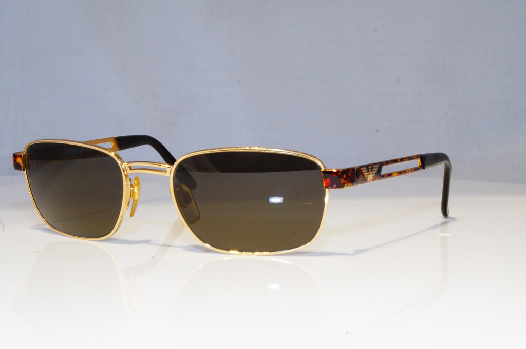 EMPORIO ARMANI Mens Vintage 1990 Designer Sunglasses Gold 061-S 759 14804