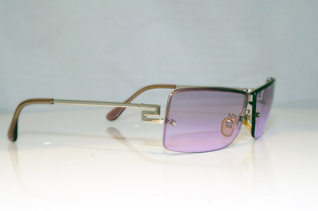 VERSACE Mens Unisex Designer Sunglasses Silver Rectangle MOD N18 COL 26M 17404