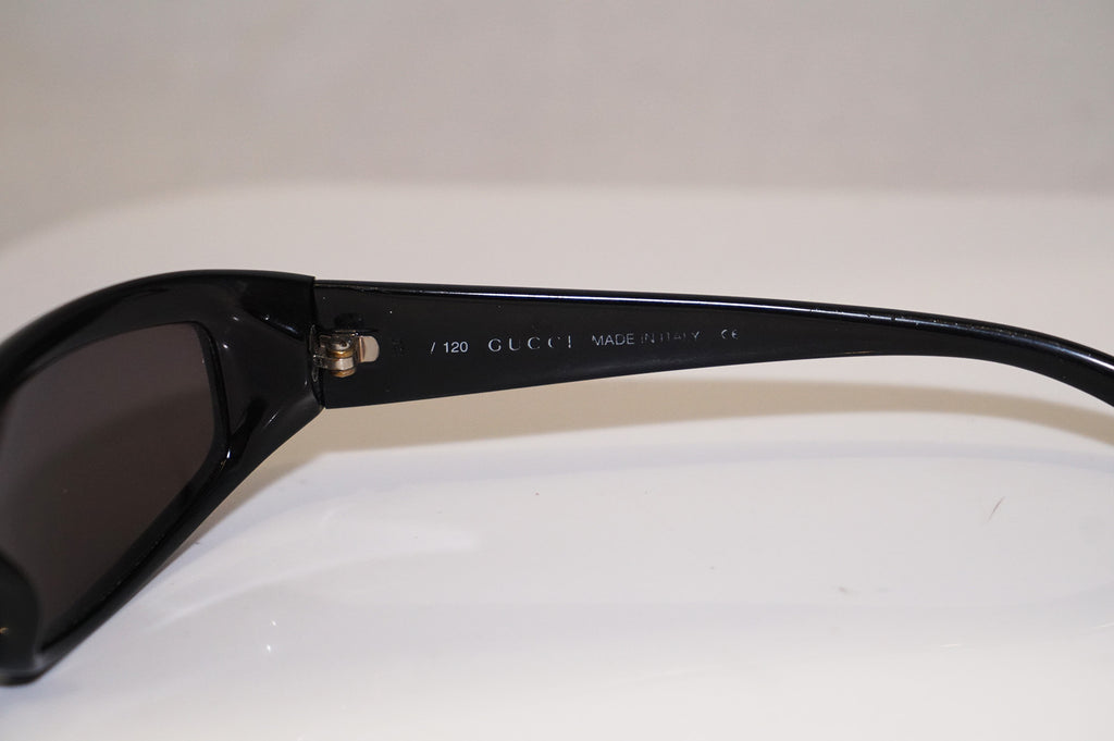 GUCCI 1990 Vintage Mens Designer Sunglasses Black Rectangle GG 2454 E1K 14434