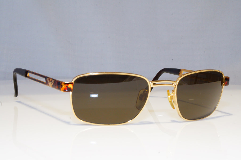 EMPORIO ARMANI Mens Vintage 1990 Designer Sunglasses Gold 061-S 759 14804