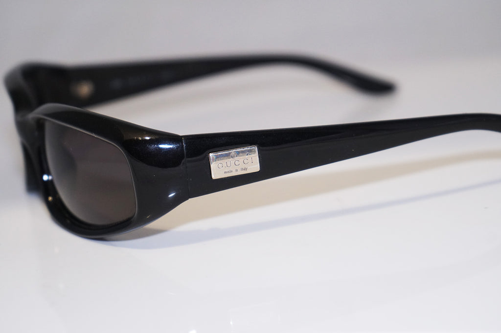 GUCCI 1990 Vintage Mens Designer Sunglasses Black Rectangle GG 2454 E1K 14434