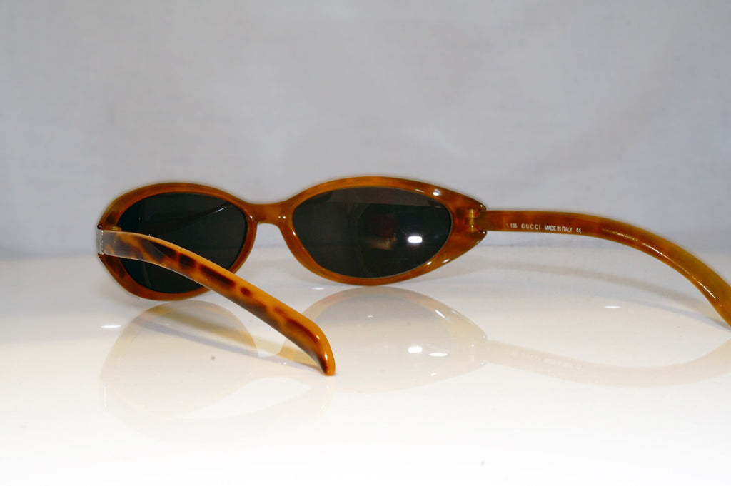 GUCCI Mens Unisex Vintage Designer Sunglasses Brown Rectangle GG 1187 E4P 17343