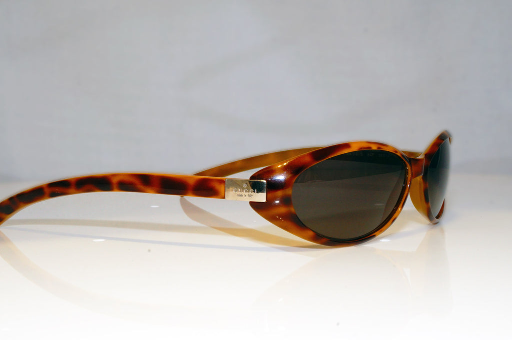 GUCCI Mens Unisex Vintage Designer Sunglasses Brown Rectangle GG 1187 E4P 17343