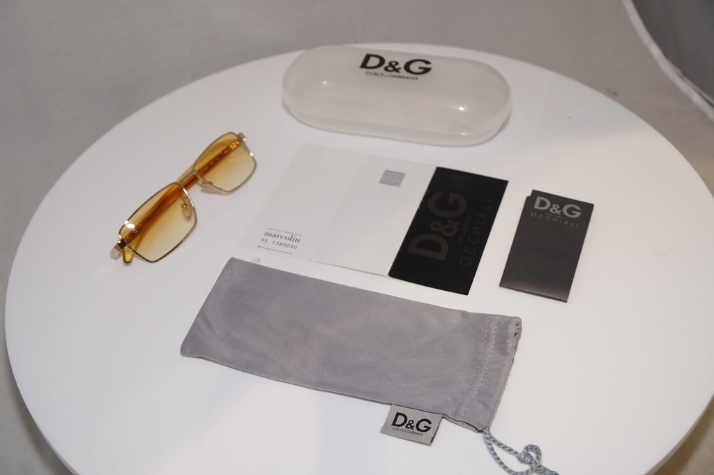 DOLCE & GABBANA Mens Womens Vintage Designer Sunglasses Gold D&G 2050 709 20125