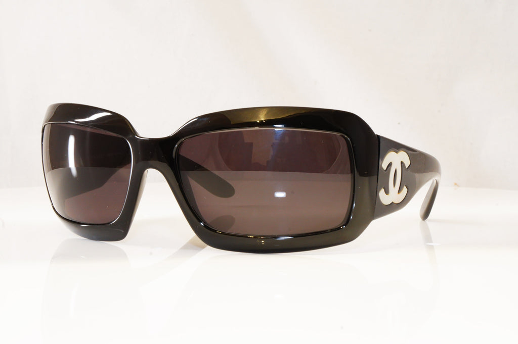 CHANEL Womens Designer Sunglasses Black Wrap MOTHER OF PEARL 5076-H 501/87 16549