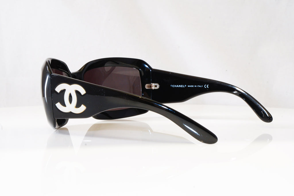 CHANEL Womens Designer Sunglasses Black Wrap MOTHER OF PEARL 5076-H 501/87 16549