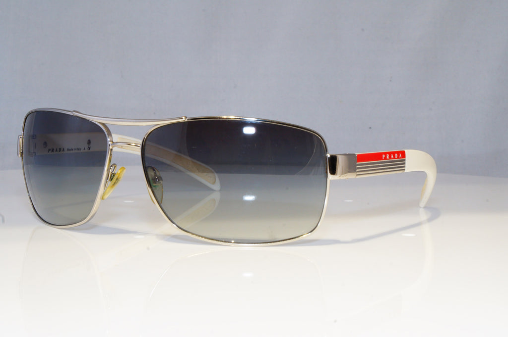 PRADA Mens Designer Sunglasses White Wrap SPS 54I 1BC-3M1 13830