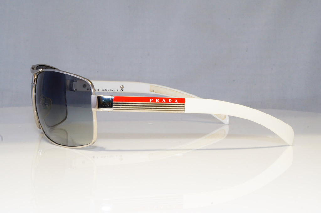 PRADA Mens Designer Sunglasses White Wrap SPS 54I 1BC-3M1 13830