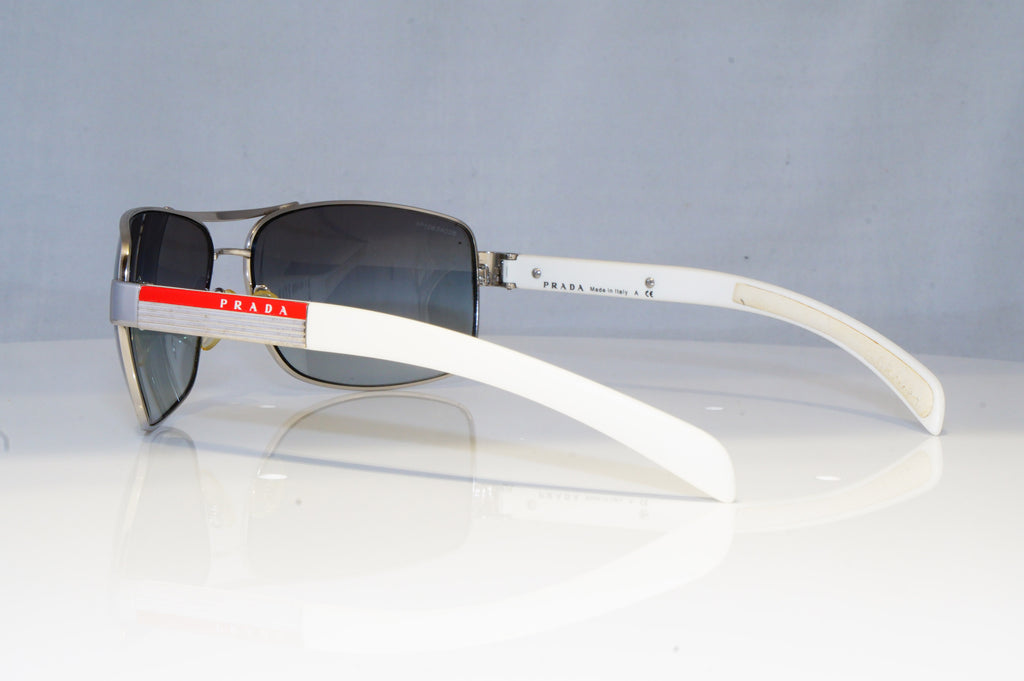 PRADA Mens Designer Sunglasses White Wrap SPS 54I 1BC-3M1 13830