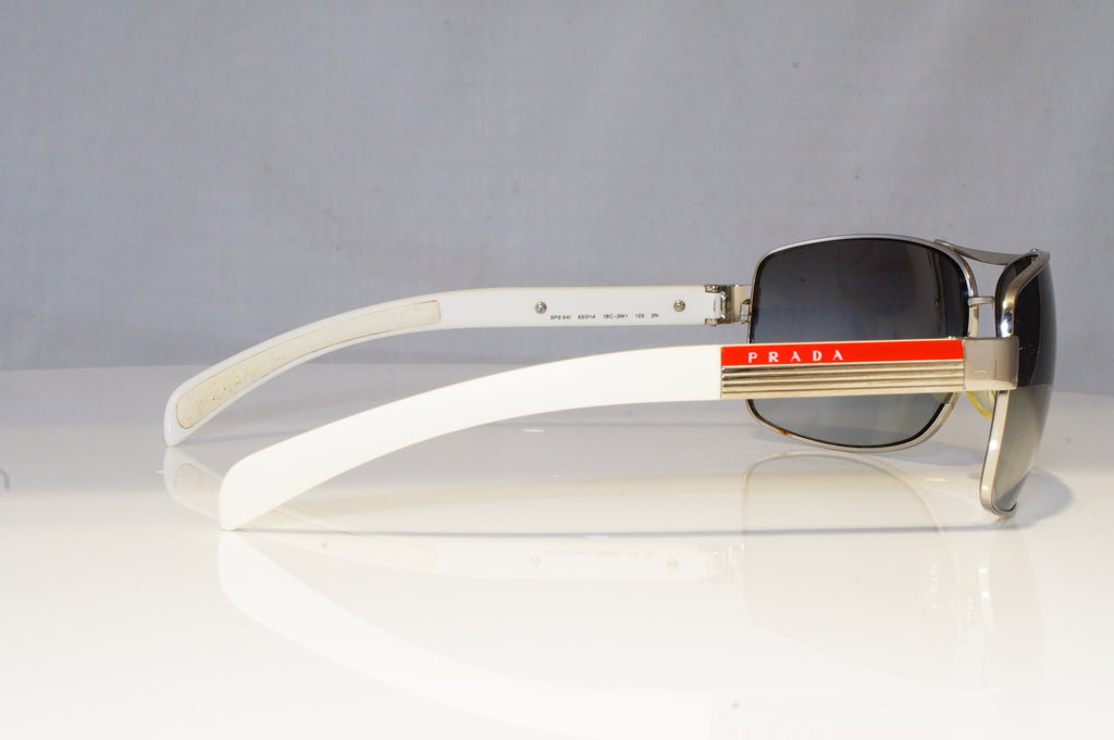 PRADA Mens Designer Sunglasses White Wrap SPS 54I 1BC-3M1 13830