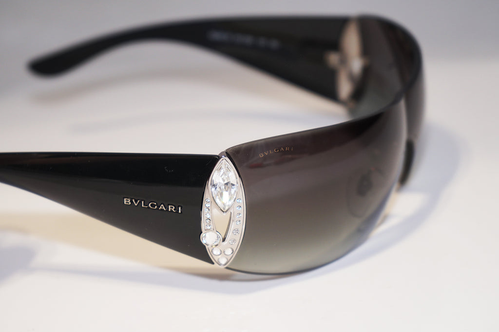 BVLGARI Boxed Womens Designer Sunglasses Black Shield 8026 901/8G 15839