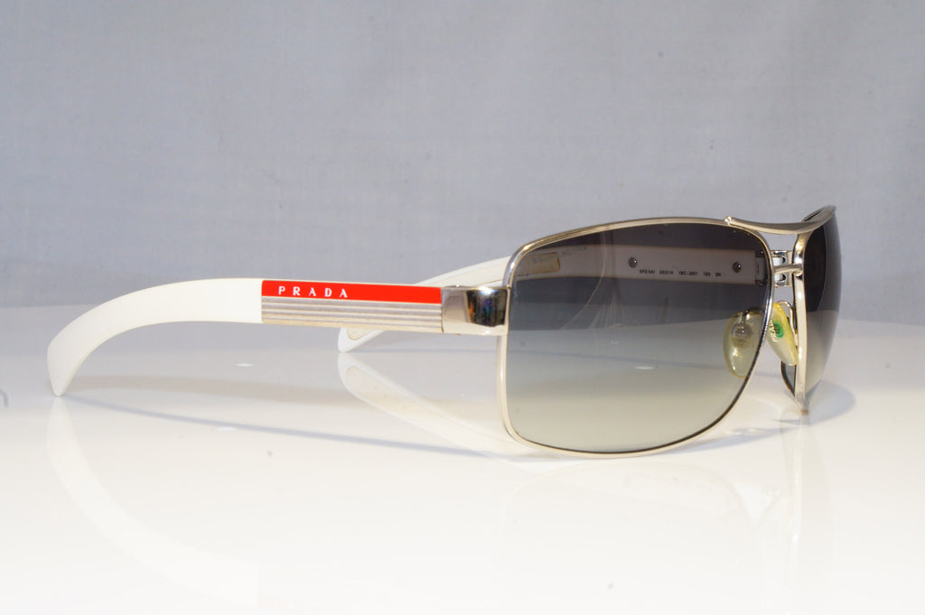 PRADA Mens Designer Sunglasses White Wrap SPS 54I 1BC-3M1 13830
