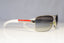 PRADA Mens Designer Sunglasses White Wrap SPS 54I 1BC-3M1 13830
