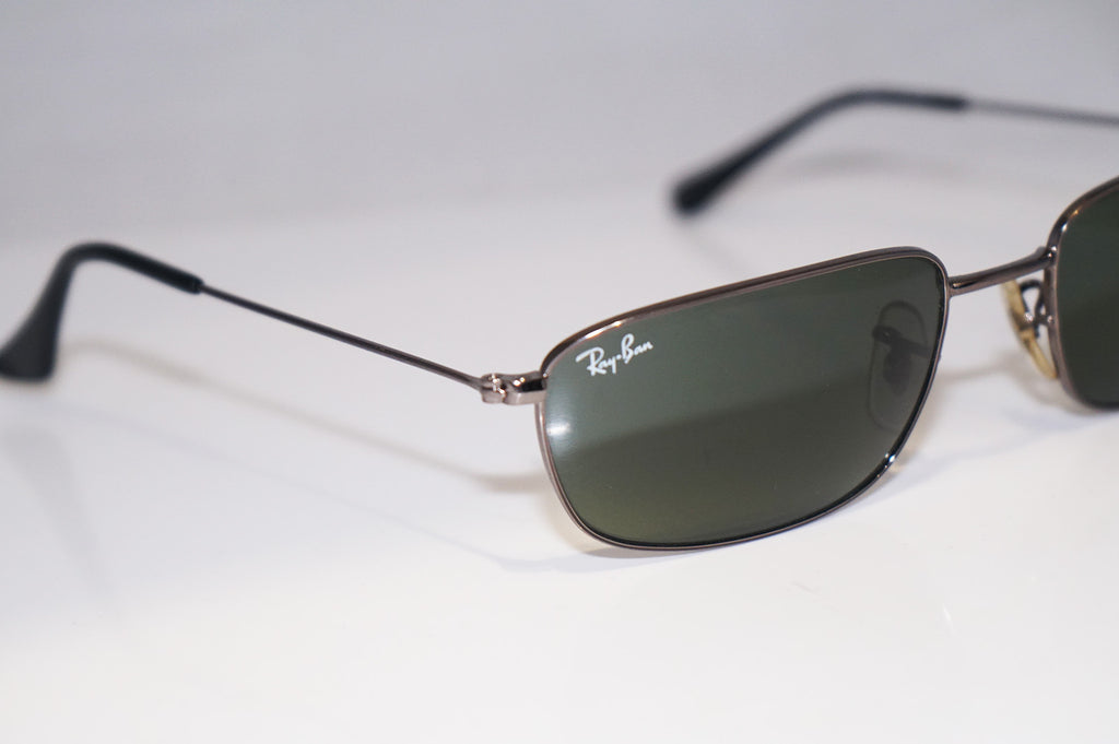 RAY-BAN Vintage Mens Designer Sunglasses Silver Rectangle RB 3262 004 14397