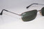 RAY-BAN Vintage Mens Designer Sunglasses Silver Rectangle RB 3262 004 14397