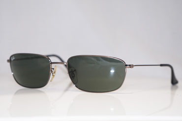 RAY-BAN Vintage Mens Designer Sunglasses Silver Rectangle RB 3262 004 14397