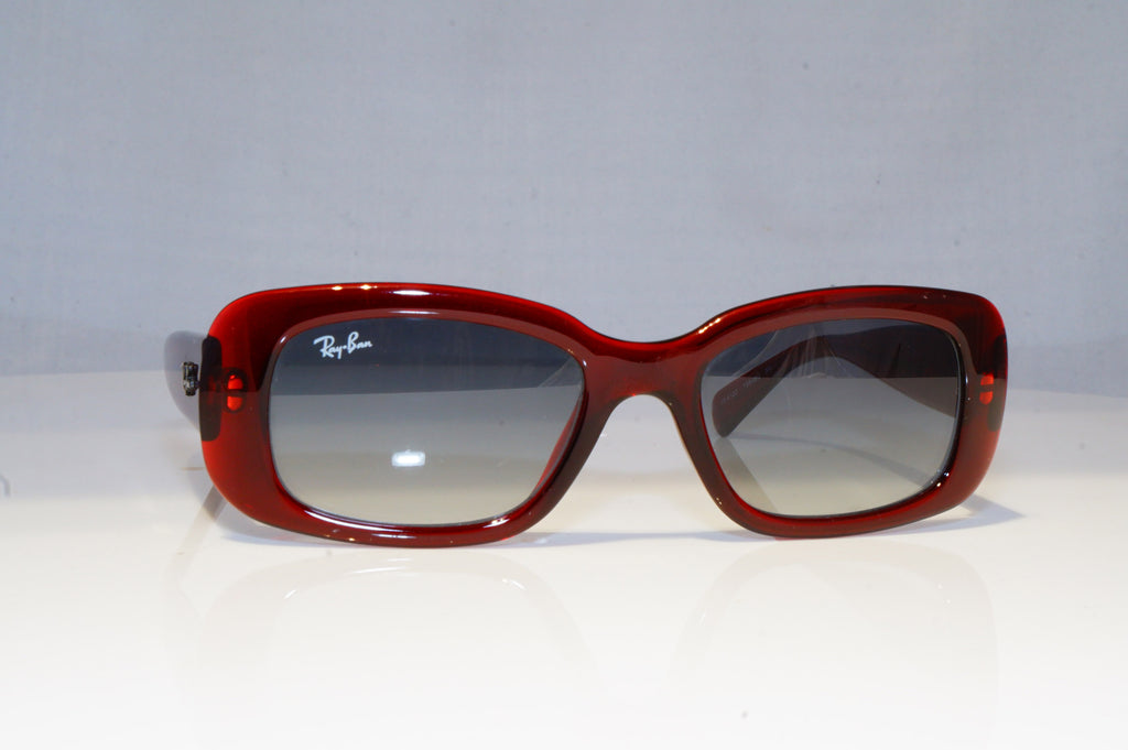 RAY-BAN Womens Boxed Designer Sunglasses Burgundy Rectangle RB 4122 735/8G 16487