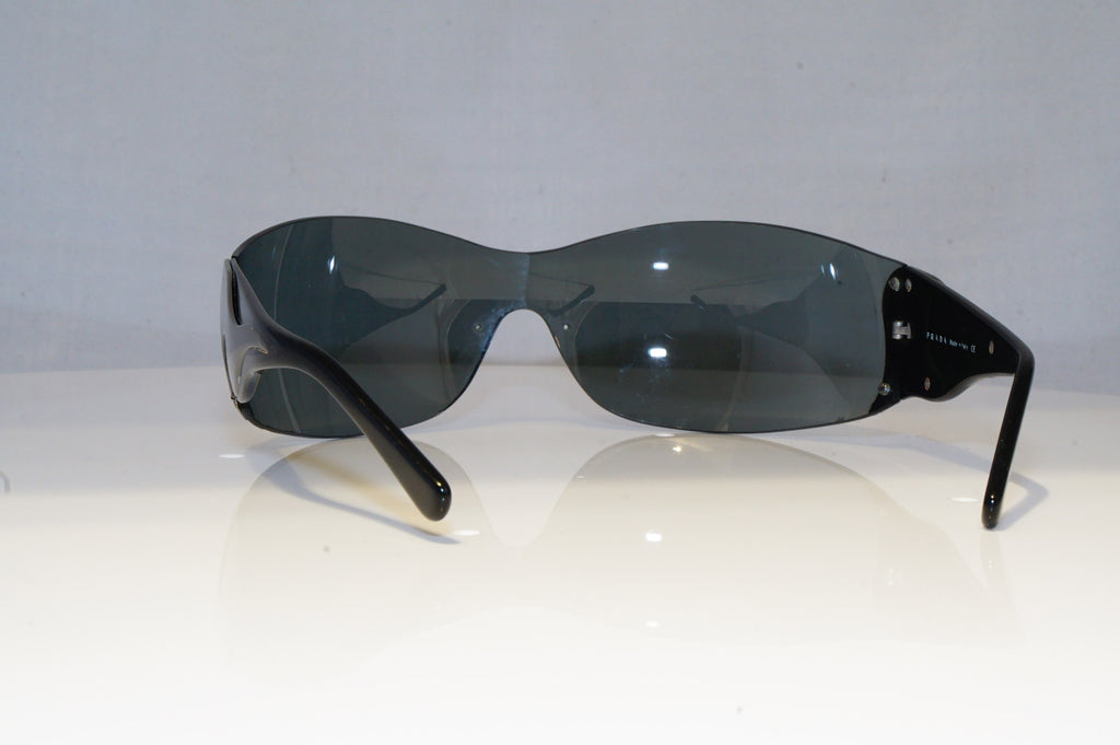 PRADA Womens Designer Sunglasses Black Shield SPR 58F 5AV-1A1 18192