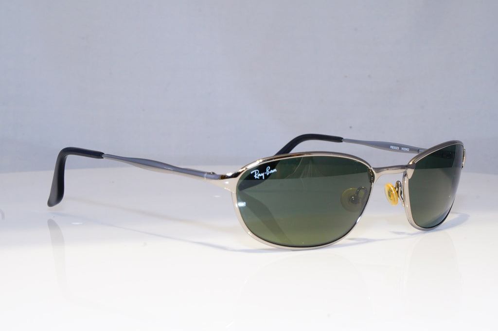RAY-BAN Mens Vintage 1990 Designer Sunglasses Silver FLIGHT RB 3023 W2952 19774
