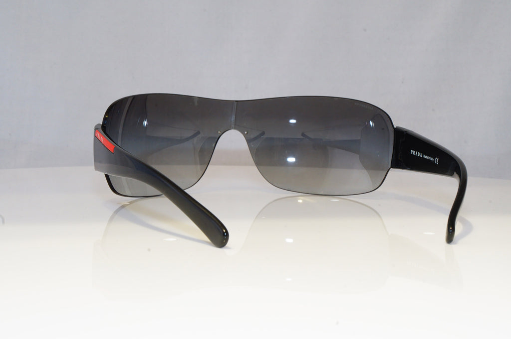 PRADA Mens Designer Sunglasses Black Shield SPS 07F 1AB-5D1 18267