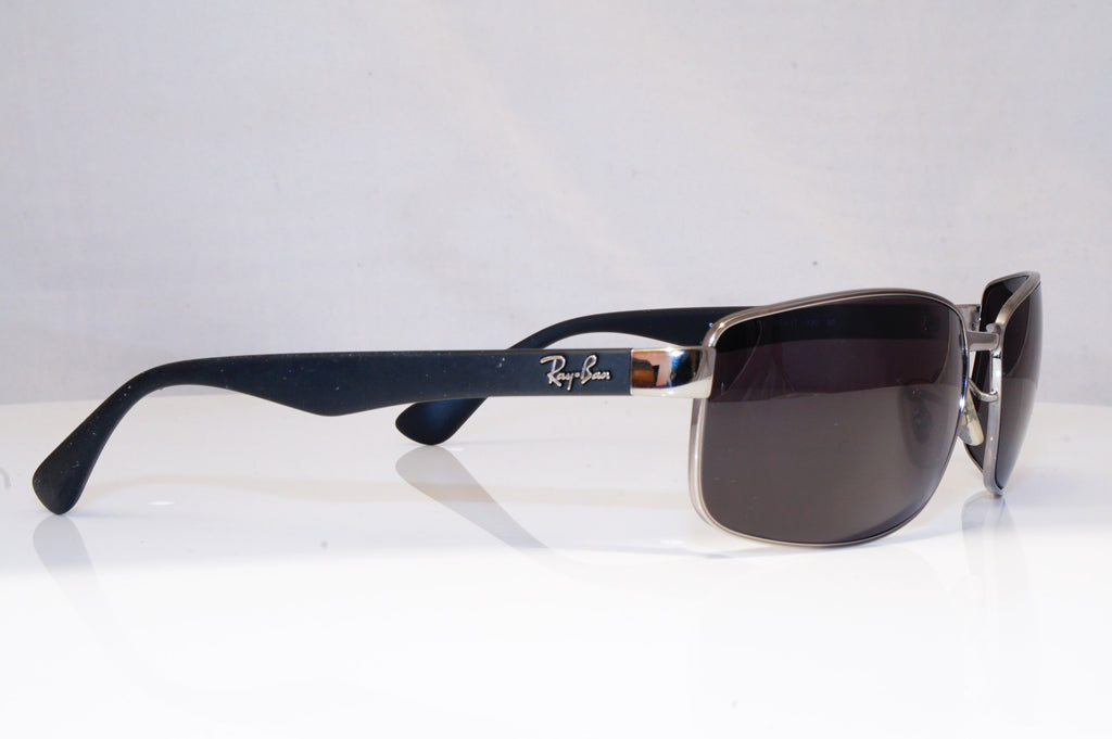 RAY-BAN Mens Designer Sunglasses Black Rectangle RB 3478 004/78 18131