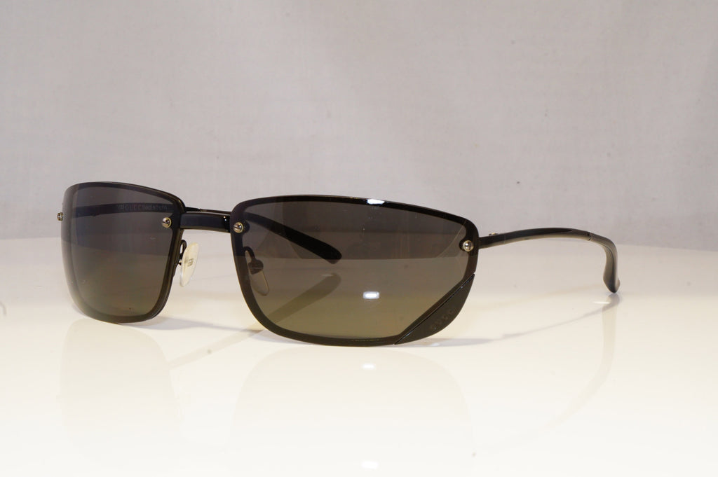 GUCCI Mens Vintage 1990 Designer Sunglasses Black Wrap GG 1691 006 13598