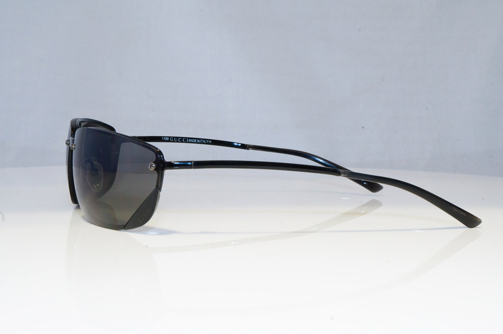 GUCCI Mens Vintage 1990 Designer Sunglasses Black Wrap GG 1691 006 13598