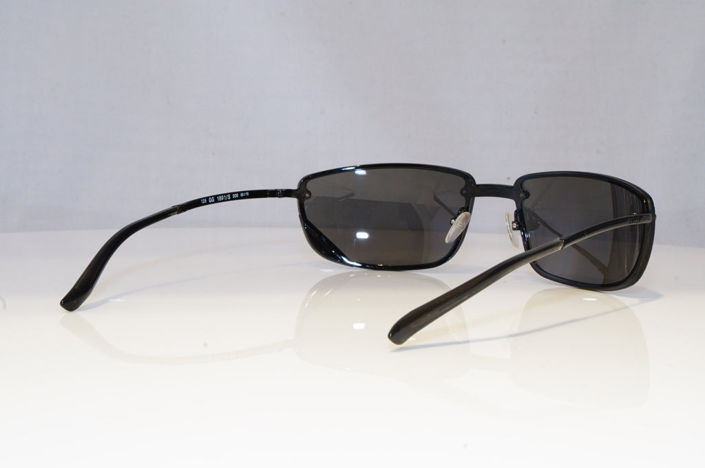 GUCCI Mens Vintage 1990 Designer Sunglasses Black Wrap GG 1691 006 13598