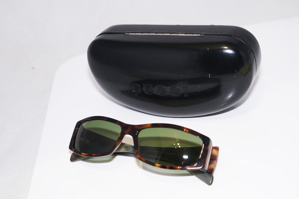 GUCCI Vintage Mens Designer Sunglasses Brown Rectangle GG 2523 5U2 14596