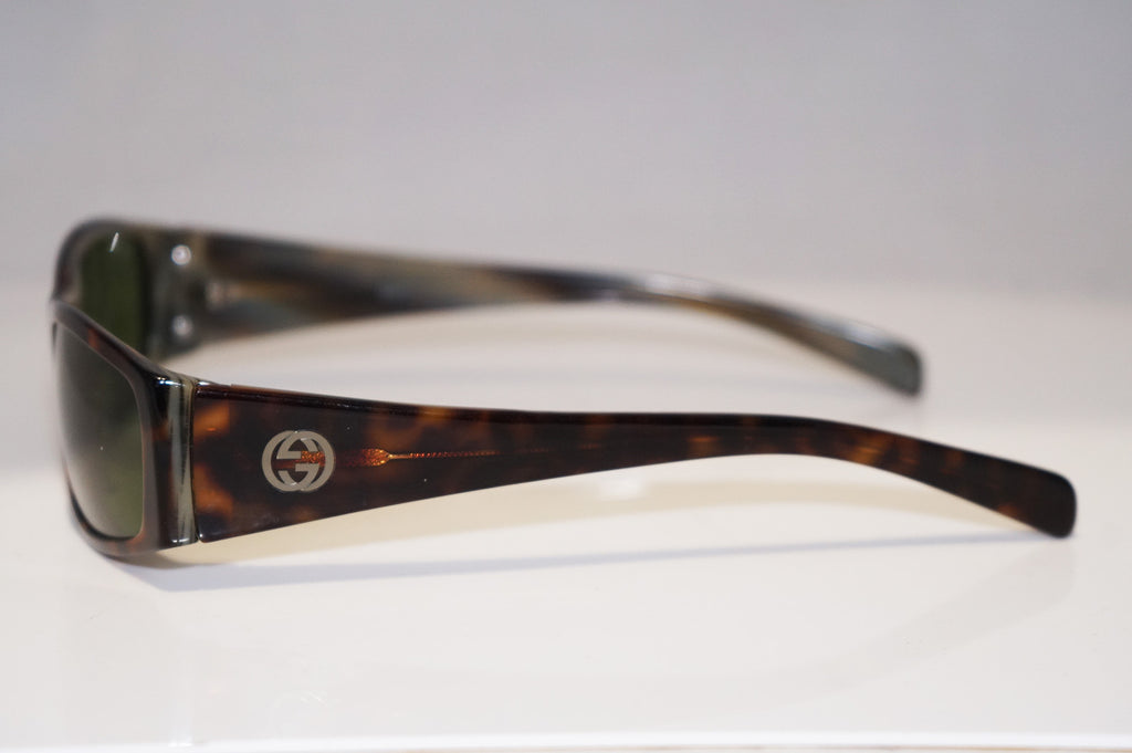 GUCCI Vintage Mens Designer Sunglasses Brown Rectangle GG 2523 5U2 14596