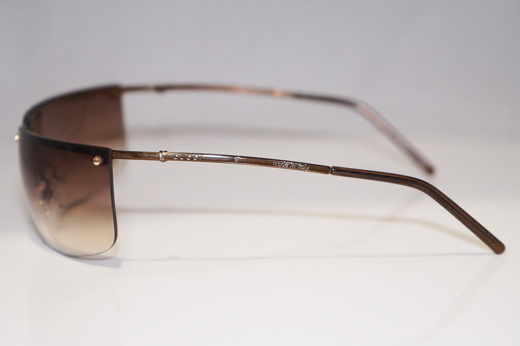 GUCCI Vintage Mens Unisex Designer Sunglasses Gold Oval GG 2655 000BA 14606