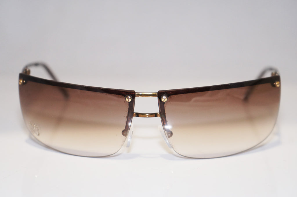 GUCCI Vintage Mens Unisex Designer Sunglasses Gold Oval GG 2655 000BA 14606