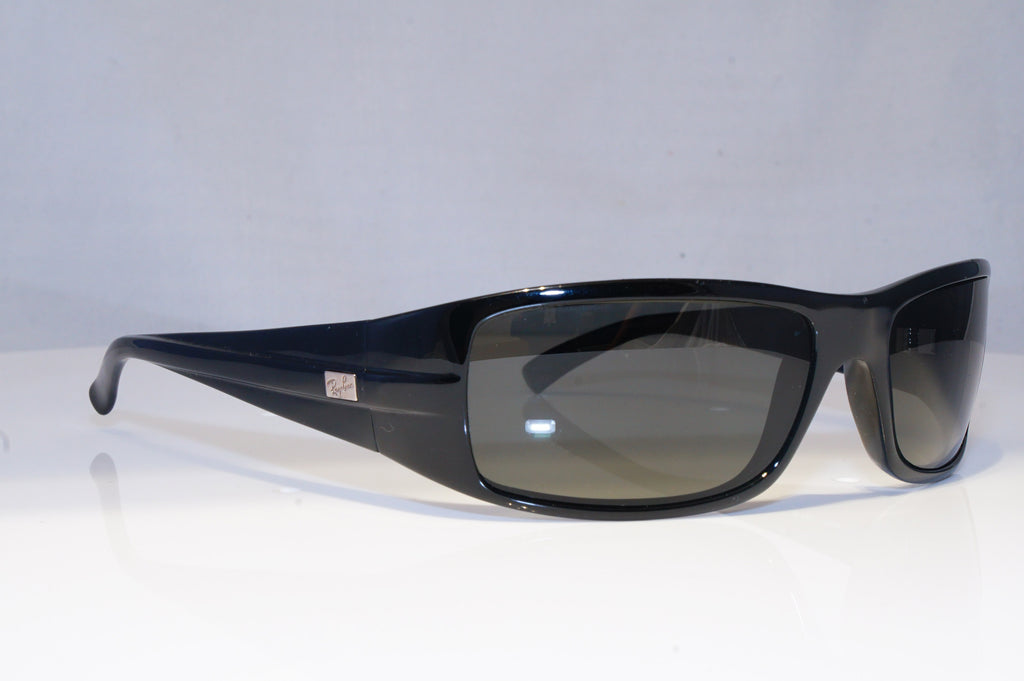 RAY-BAN Mens Polarized Designer Sunglasses Black Rectangle RB 4057 W3348 19393