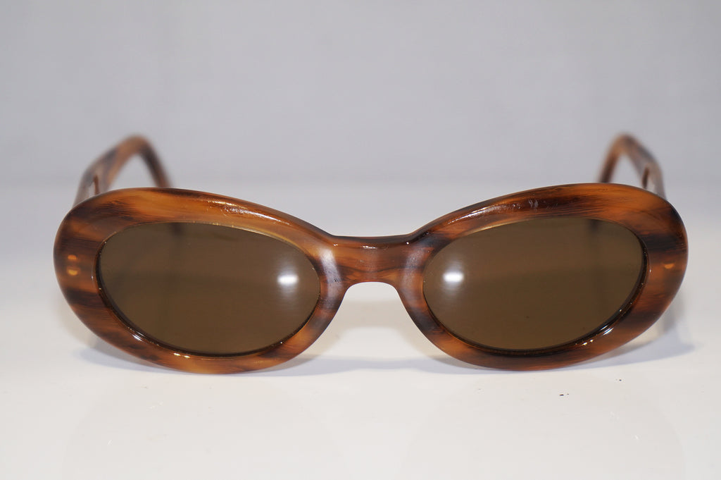 GIORGIO ARMANI 1990 Vintage Mens Unisex Designer Sunglasses Brown Oval 943 15787