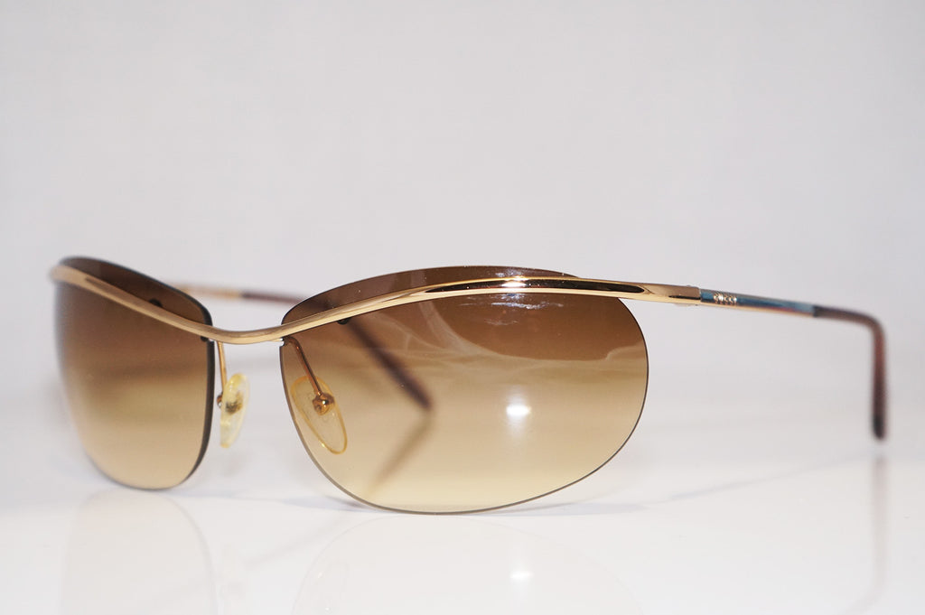 GUCCI Vintage Mens Unisex Designer Sunglasses Gold Oval GG 2655 000BA 14606