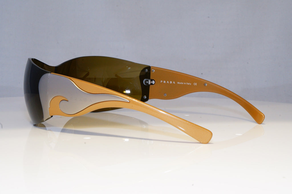 PRADA Womens Designer Sunglasses Brown Shield SPR 58F 5AS-3N1 15922