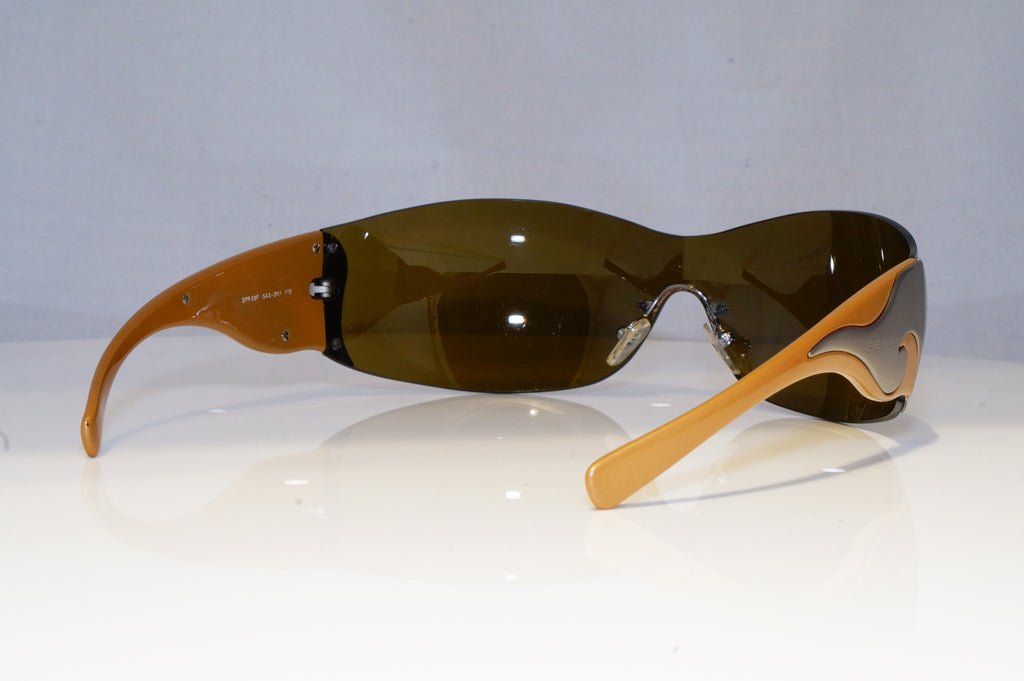 PRADA Womens Designer Sunglasses Brown Shield SPR 58F 5AS-3N1 15922