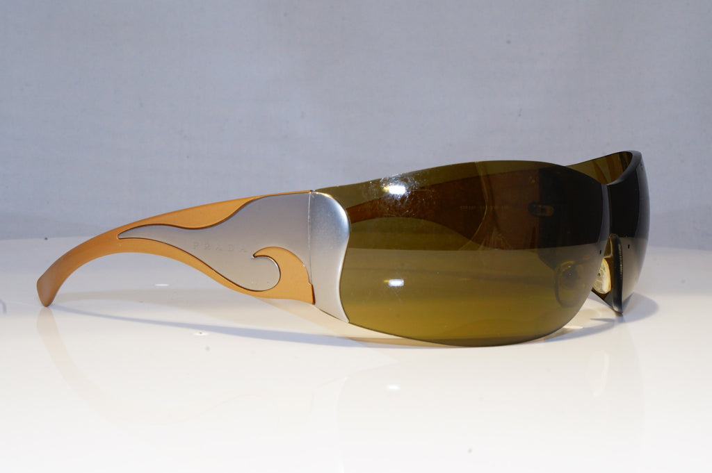 PRADA Womens Designer Sunglasses Brown Shield SPR 58F 5AS-3N1 15922