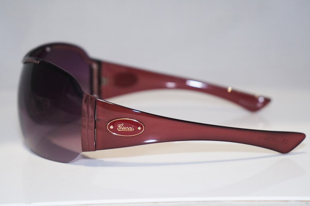 GUCCI Womens Designer Sunglasses Burgundy Shield GG 1855 RDWNP 14539