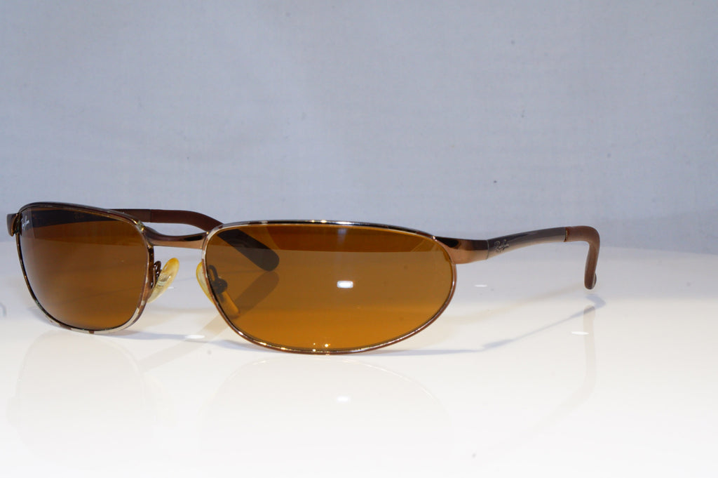 RAY-BAN Mens Designer Sunglasses Brown Rectangle RB 3176 014 14742