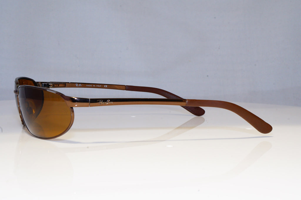 RAY-BAN Mens Designer Sunglasses Brown Rectangle RB 3176 014 14742
