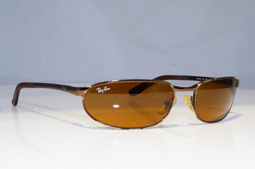 RAY-BAN Mens Designer Sunglasses Brown Rectangle RB 3176 014 14742