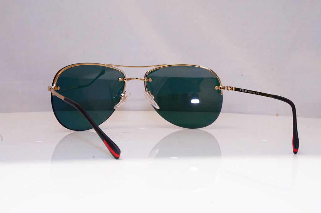 PRADA Mens Womens Mirror Designer Sunglasses Gold SPS 50R ZVN-5L2 18457