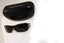 GUCCI 1990 Vintage Womens Designer Sunglasses Black Rectangle GG 2547 NE8 16542