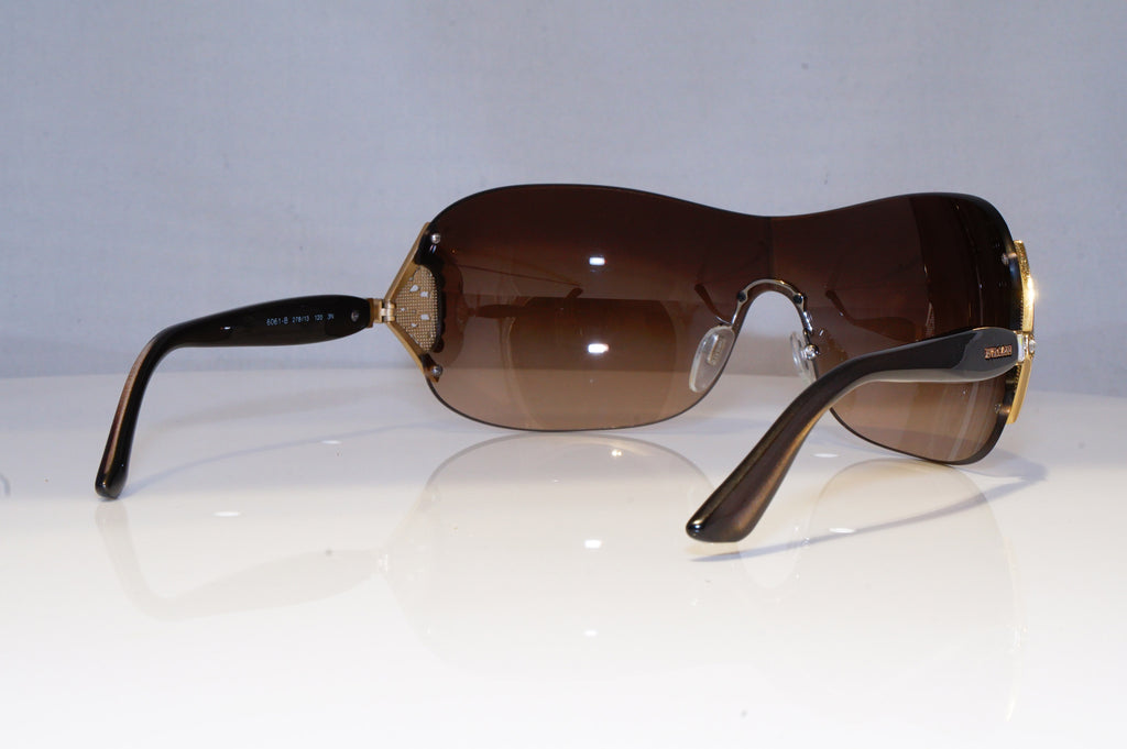 BVLGARI Mens Diamante Designer Sunglasses Brown Shield 6061-B 278/13 18390