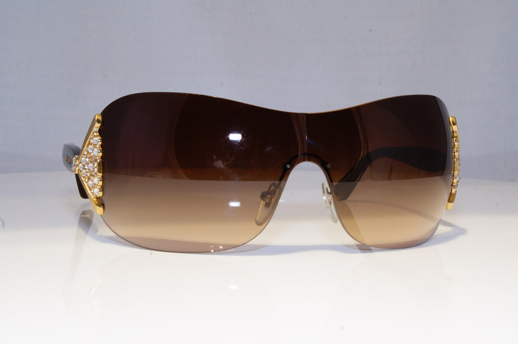 BVLGARI Mens Diamante Designer Sunglasses Brown Shield 6061-B 278/13 18390