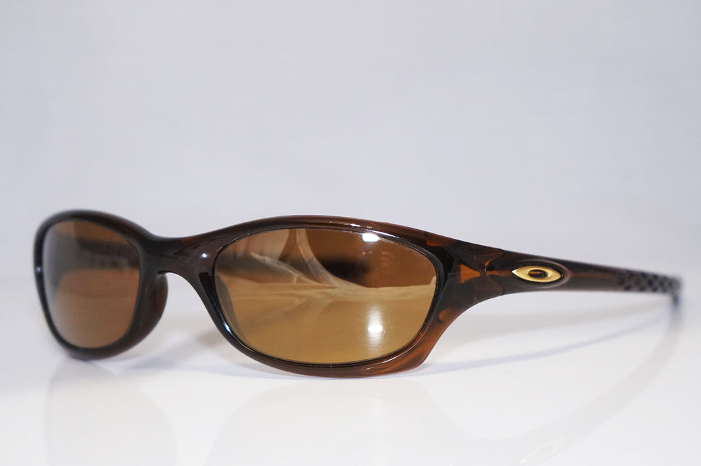 OAKLEY Vintage Mens Designer Sunglasses Brown Rectangle Fives 2.0 1 14651