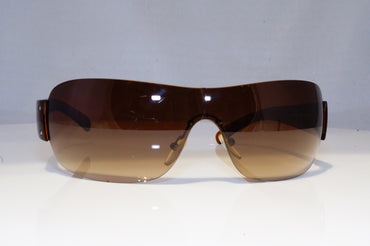 PRADA Mens Designer Sunglasses Brown Shield SPS 07F 4AN-6S1 17574