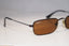 RAY-BAN Vintage Mens Designer Sunglasses Brown Rectangle RB 3133 012 15738